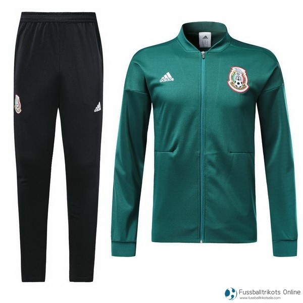 Mexiko Trainingsanzug 2018 Grün Schwarz Fussballtrikots Günstig